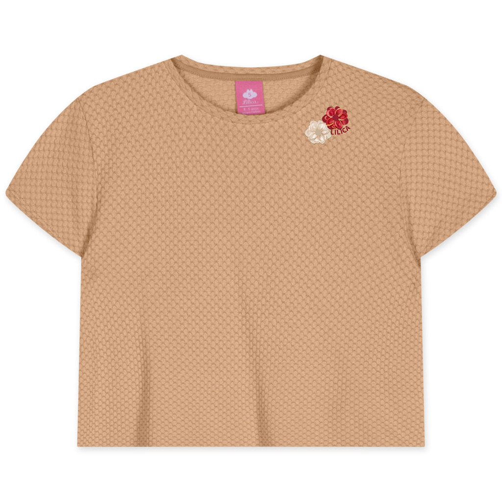 Blusa Manga Curta Infantil Feminina Lilica Ripilica em Oferta na Shopee