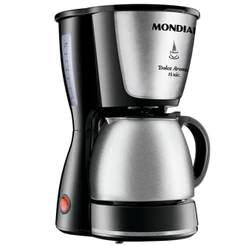 Cafeteira Elétrica Dolce Arome Mondial Preto e Inox 550W C-34JI-15X