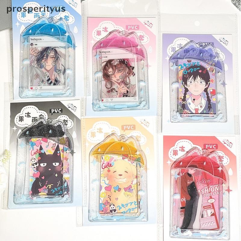 [prosperityus] 1 Peça Ins Coreano Idols Photo Frame Guarda-Chuva Acrílico Photocard Holder 3 Polegadas Cute Sweet Card D