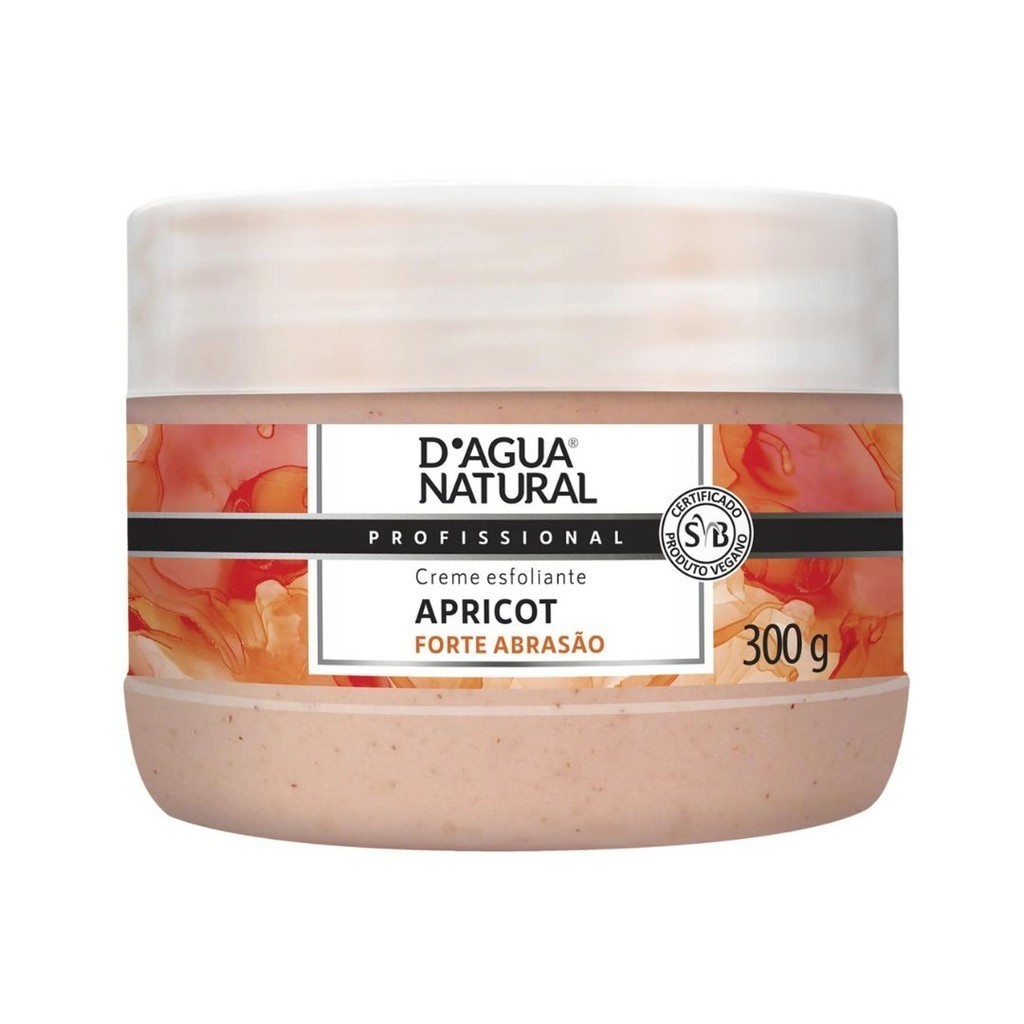 Creme Esfoliante Apricot Forte Abrasão Dagua Natural 300g Oferta Especial