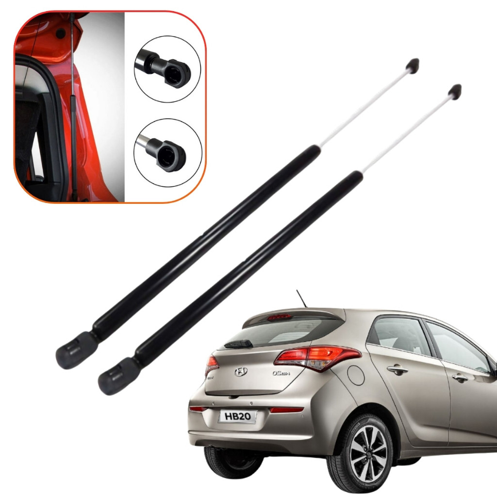 Par Amortecedor Tampa Traseira Hyundai Hb20 2012 A 2020 em Oferta na Shopee