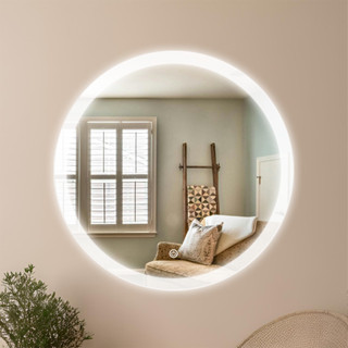 Espelho Redondo Led 3 Cores com Touch Fácil Instalação em Oferta na Shopee