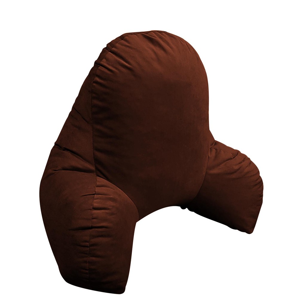 Encosto Dino Veludo Marrom (50x60x75) em Oferta na Shopee