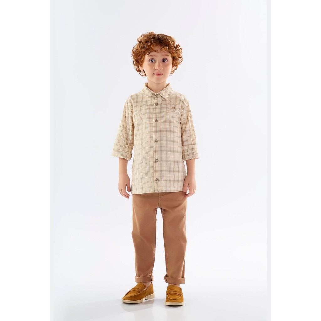 Camisa Infantil para Menino em Linho e Algodão Up Baby em Oferta na Shopee
