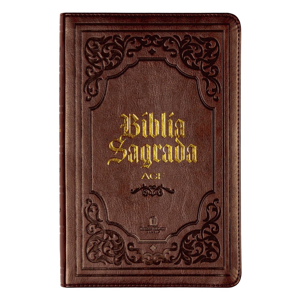 Bíblia Sagrada ACF | Slim | Luxo Marrom