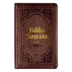Bíblia Sagrada ACF | Slim | Luxo Marrom