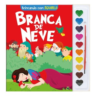 Brincando com Aquarela | Branca de Neve em Oferta na Shopee