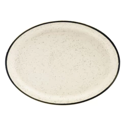 Travessa Rasa Pró Gourmet De Cerâmica 30,5x24cm Brisa Oxford