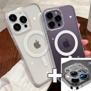 Capa Capinha Transparente Magnética Anti Impacto TPU PC Case Para IPhone 11/12/13/14/15/16 Pro Max em Oferta na Shopee