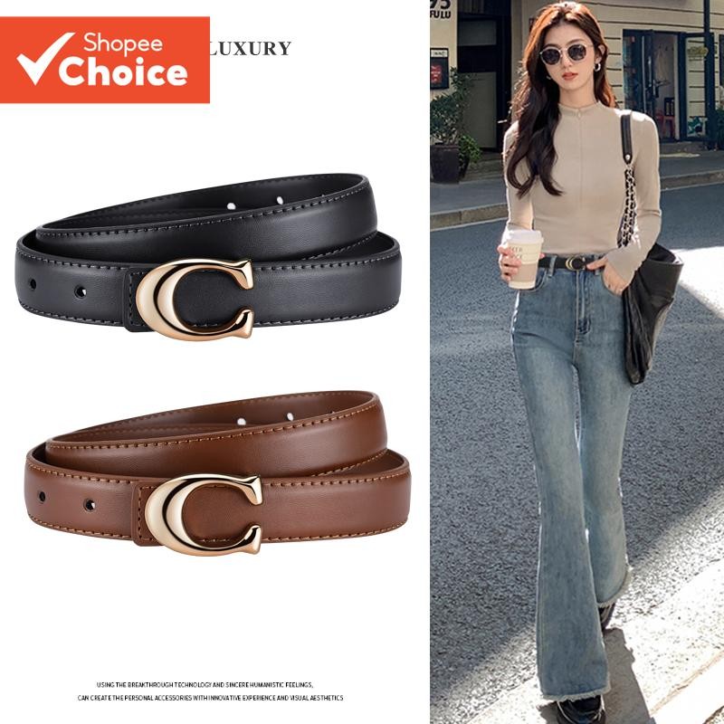 Cinto Elegante E Fino Para Mulheres – Alça Minimalista Com Fivela De Liga Vestidos Jeans