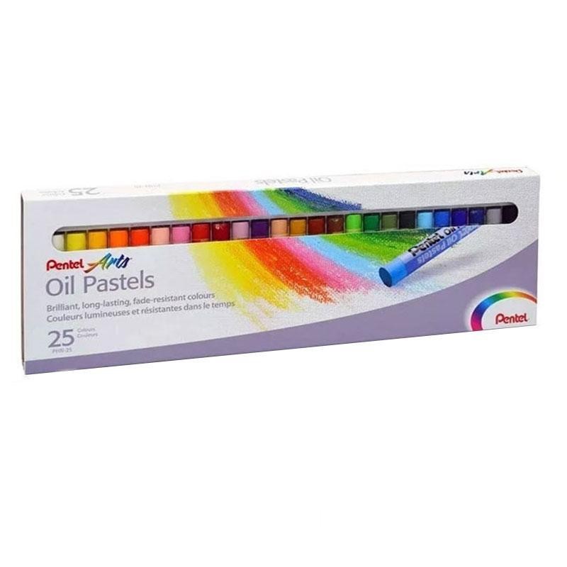 Giz Pastel Oleoso Artístico 25 Cores - Pentel em Oferta na Shopee