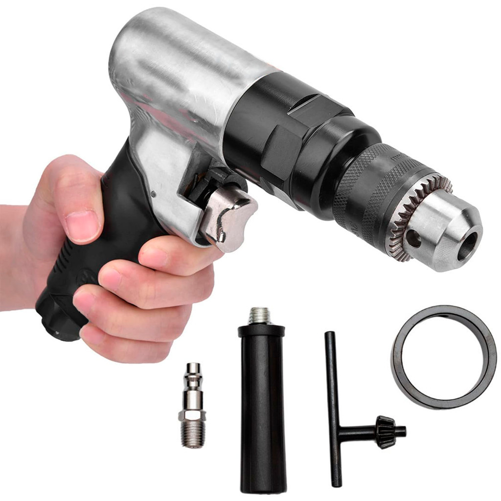 Furadeira Chave De Impacto Pneumática Parafusadeira 1/2 Polegadas Com Acessórios 1700rpm Reversivel em Oferta na Shopee