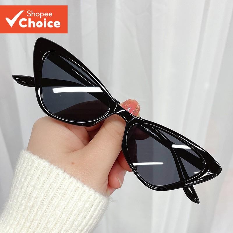 Óculos De Sol Retrô Cat Eye-Vintage Unissex De Armação Pequena UV400