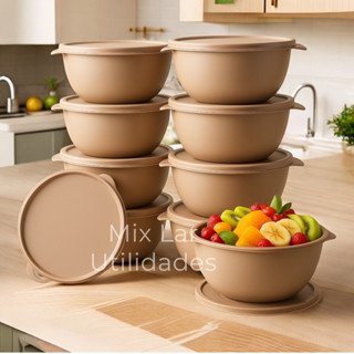 Kit 10 Potes para Marmita com 1 litro – Redondos, Práticos e Ideais para o Dia a Dia em Oferta na Shopee