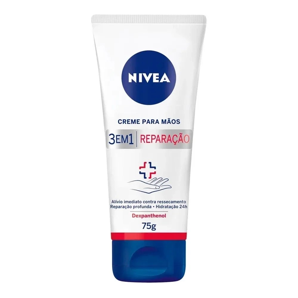 Creme para Mãos Nivea 3 em 1 Reparação 75mL em Oferta na Shopee