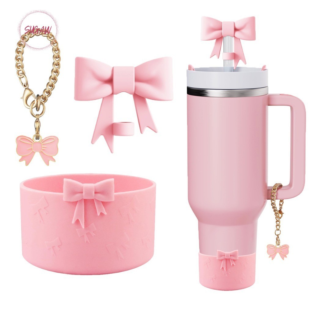 Conjunto de capa de canudo e bota de silicone para garrafa de água e pendente para garrafa, bota para copo em Oferta na Shopee