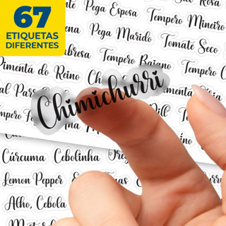 67 Etiquetas Adesivas Para Temperos - Vinil À Prova D'Água Adesivo Para Tempero Potes de Mantimentos em Oferta na Shopee