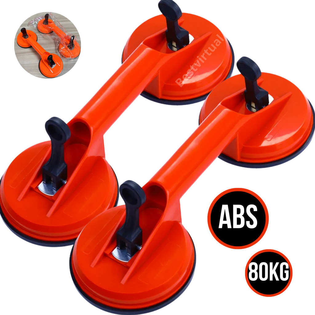 Par Duas Ventosa Dupla Aguenta 80-100kg Porcelanato Vidro Marmore Copo De Sucção A Vacuo Suporte Apoio indoso Banheiro em Oferta na Shopee