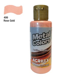 Tinta Acrílica Metal Colors 60ml - Rose Gold - 1 unidade - Acrilex - Rizzo em Oferta na Shopee