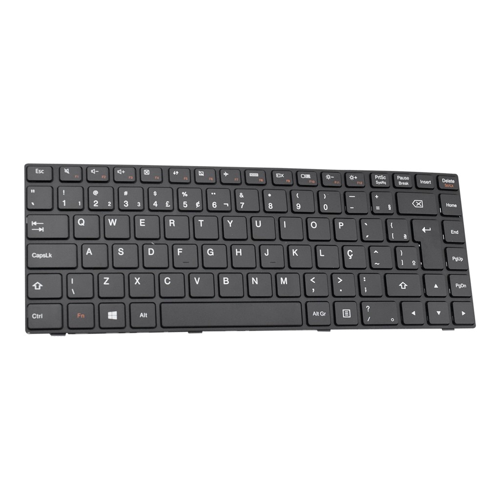 Teclado para Notebook Lenovo Ideapad 100-14IBY | Preto ABNT2 - Computers & Accessories