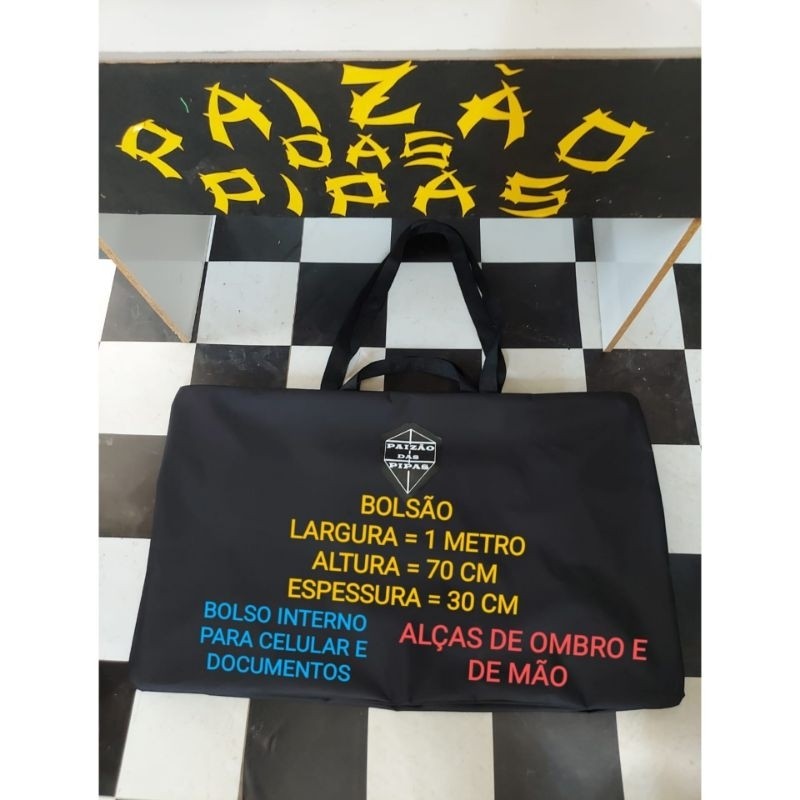 BOLSÃO 1Mt x 0,70 CM ,ESPESSURA 0,23 CM DE PIPA PAIZAO DAS PIPAS , a prova d'água,nylon emborrachado,melhor bolsa.