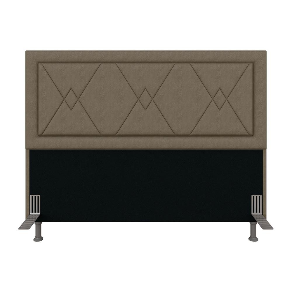 Cabeceira Estofada Para Cama Queen Valência Capuccino - M. Arapongas em Oferta na Shopee