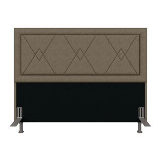 Cabeceira Estofada Para Cama Queen Valência Capuccino - M. Arapongas em Oferta na Shopee