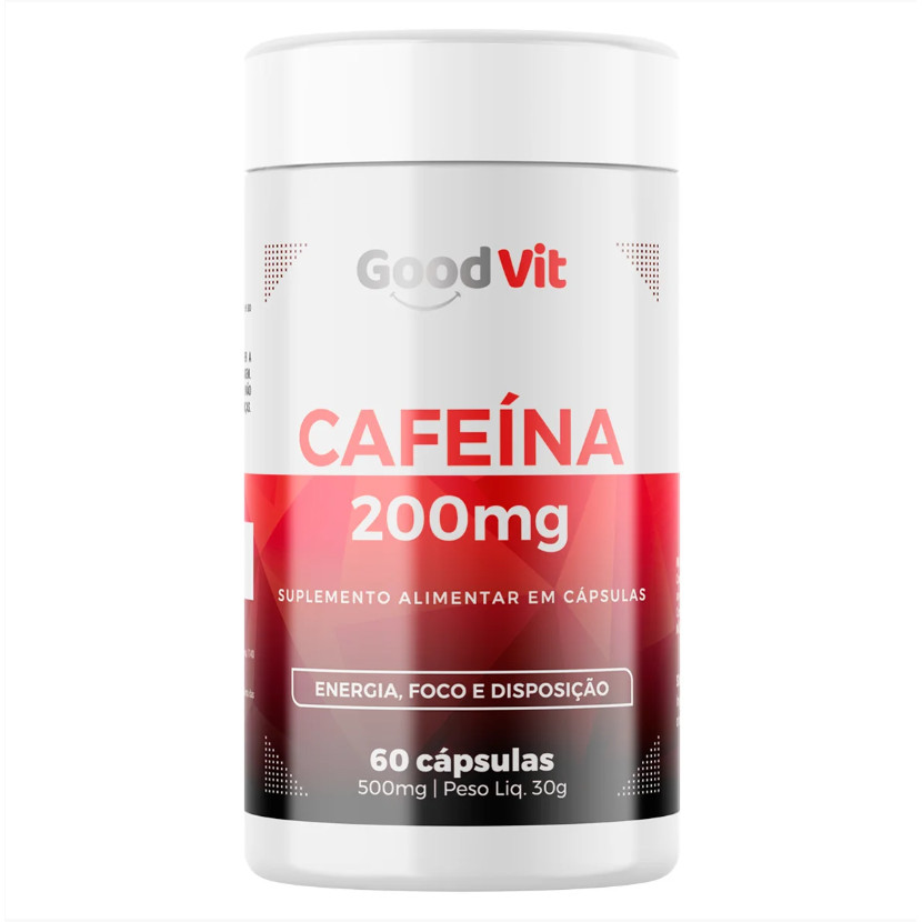 SUPLEMENTO ALIMENTAR CAFEINA 200MG GOOD VIT C/60 CAPS