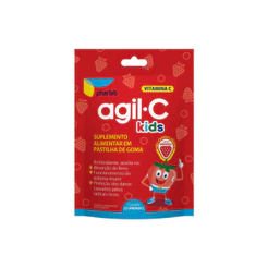 Agil C Kids Morango 25 Gomas