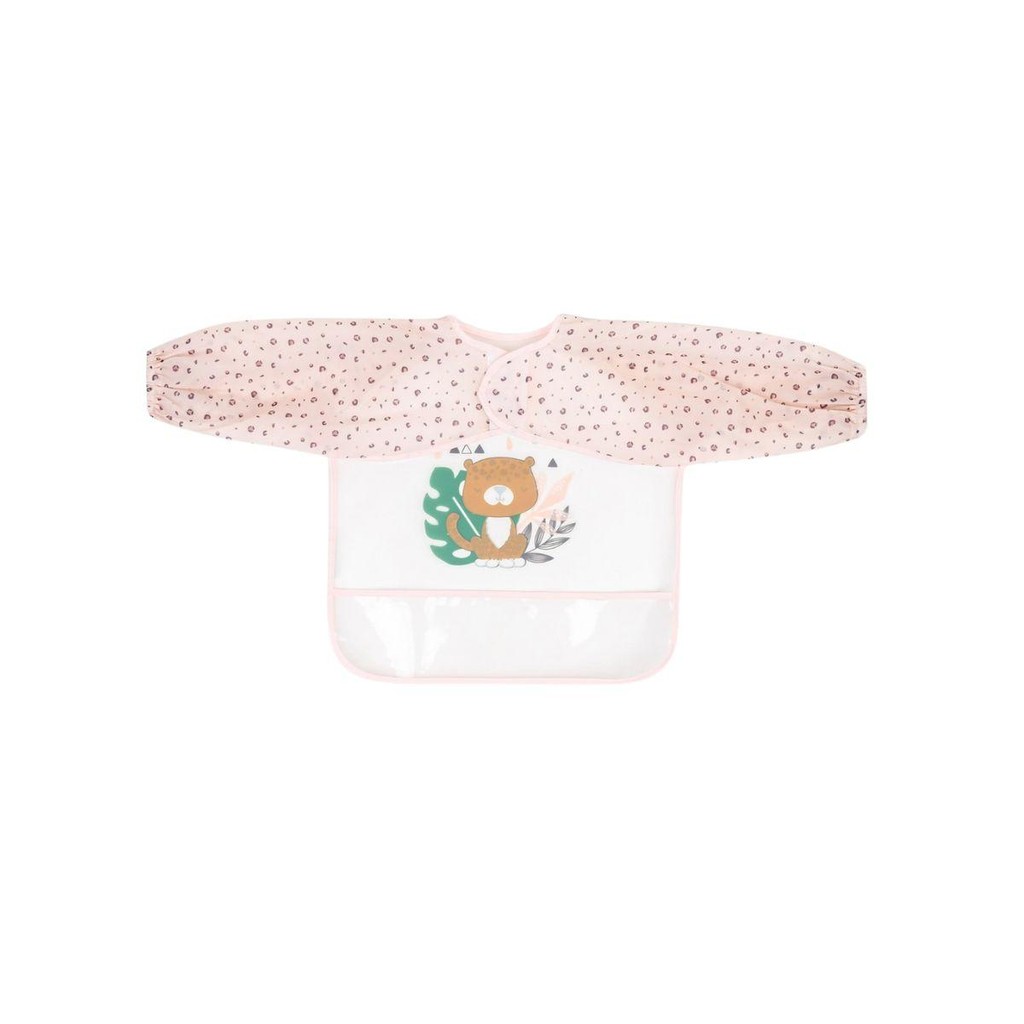 Babador Impermeável Com Mangas Savanna Pink em Oferta na Shopee