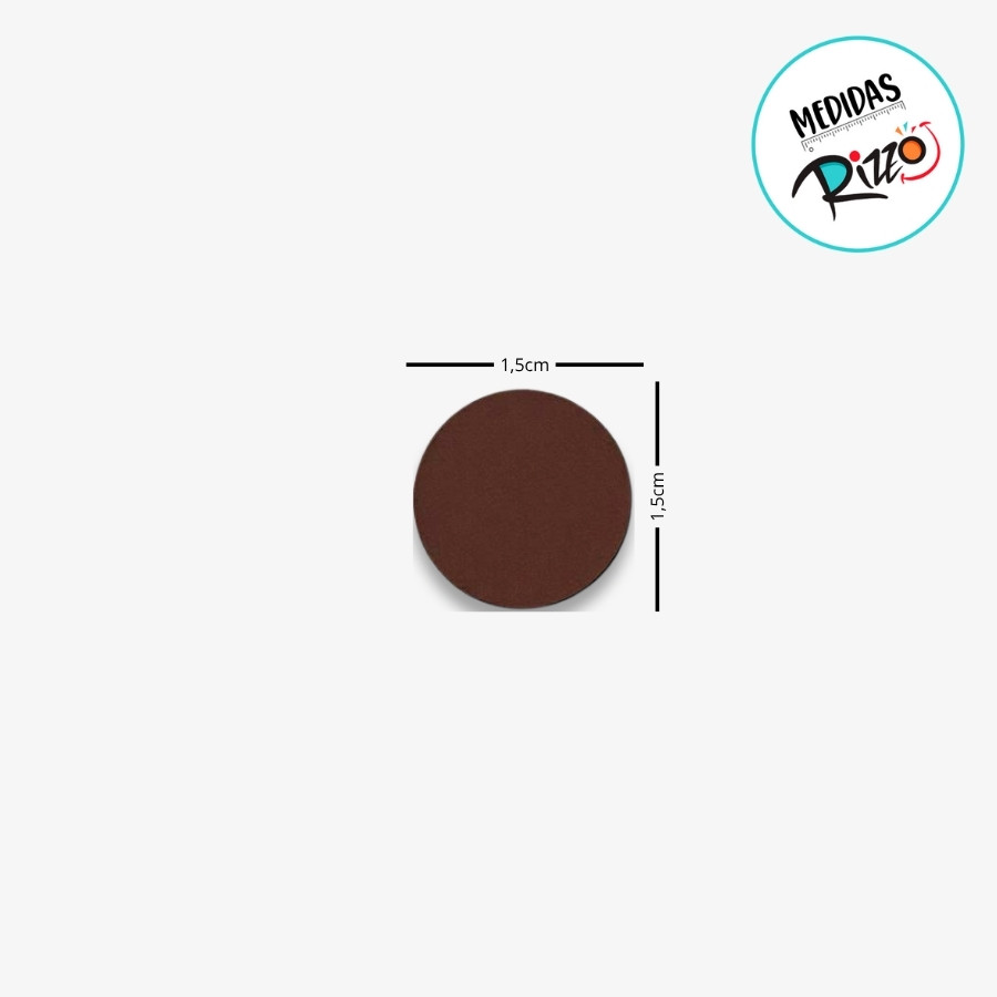 Adesivo Pontinho Marrom - 1,5x1,5cm - 100 unidades - Stickr - Rizzo · foto 2