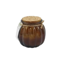 Vela Perfumada de Parafina SUP no Vidro Âmbar com Rolha e Etiqueta
