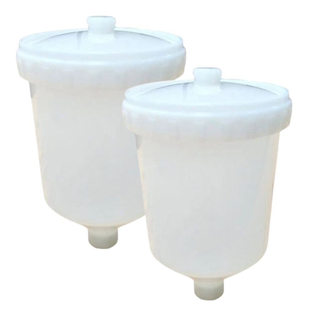 Kit 2 Unidades Copo Caneca Pistola De Pintura 600ml 8545 - Home & Living