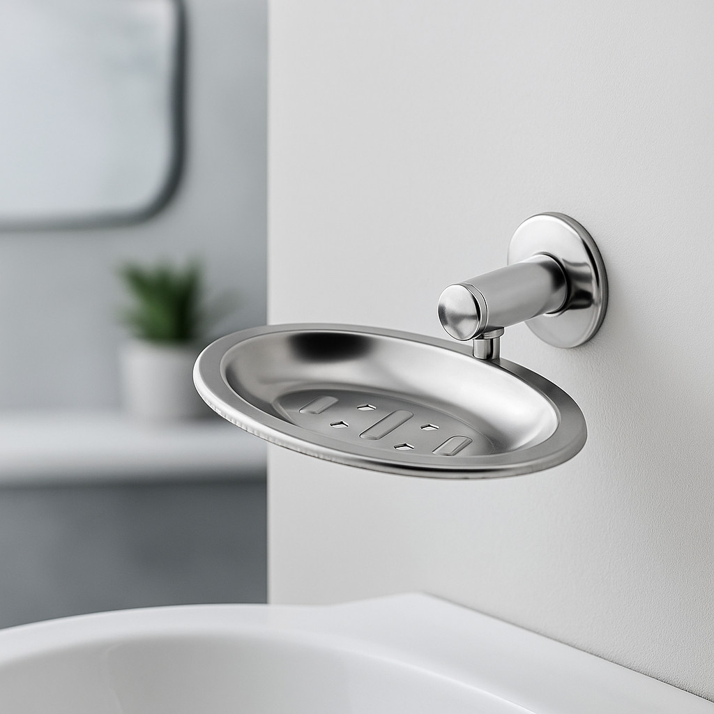 Saboneteira Porta Sabonete Inox Alumínio Parede Banheiro em Oferta na Shopee