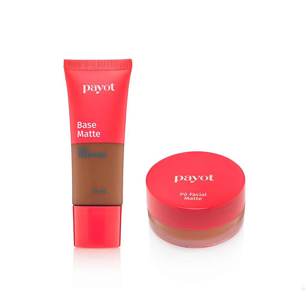 Kit Base Alta Cobertura Cor 8.0 + Pó Facial Cor Matte3 Chérie Payot em Oferta na Shopee