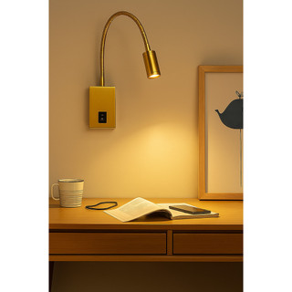 iluminação Arandela de leitura parede Flexível LED 3W 2700K Bivolt Quartos