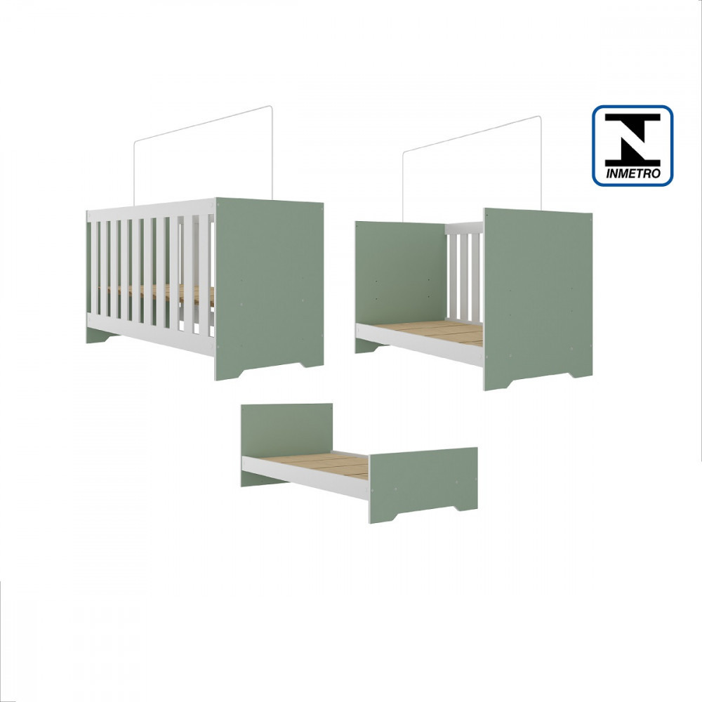 Berço Mini Cama 3 em 1 Maya Rodial — imagem 2 de 2