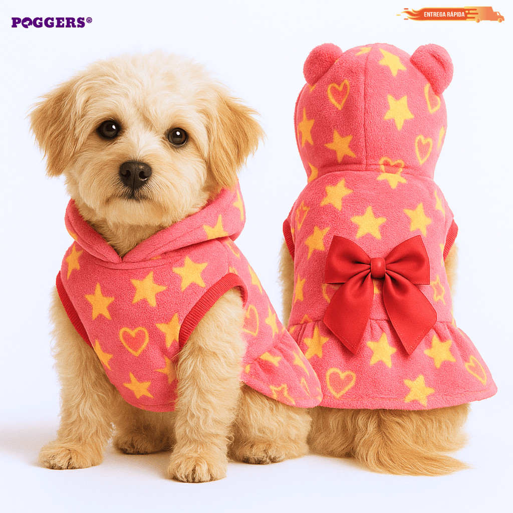 Roupa Pet Roupinha Vestido Inverno Frio Soft Cachorro e Gato Inverno Diversas Estampas Sortidas em Oferta na Shopee