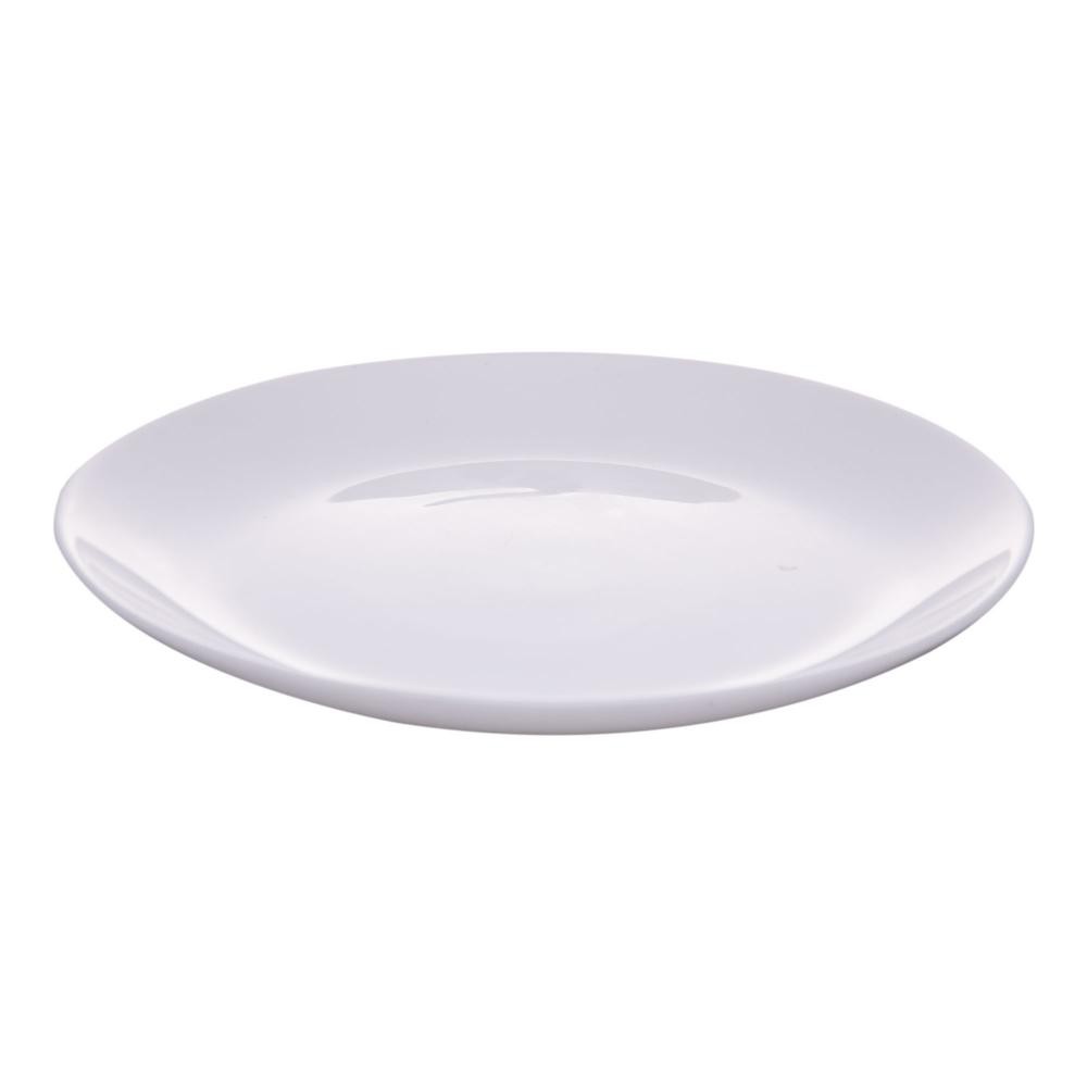 Prato para Sobremesa Wolff Diwali de Vidro Opalino Branco