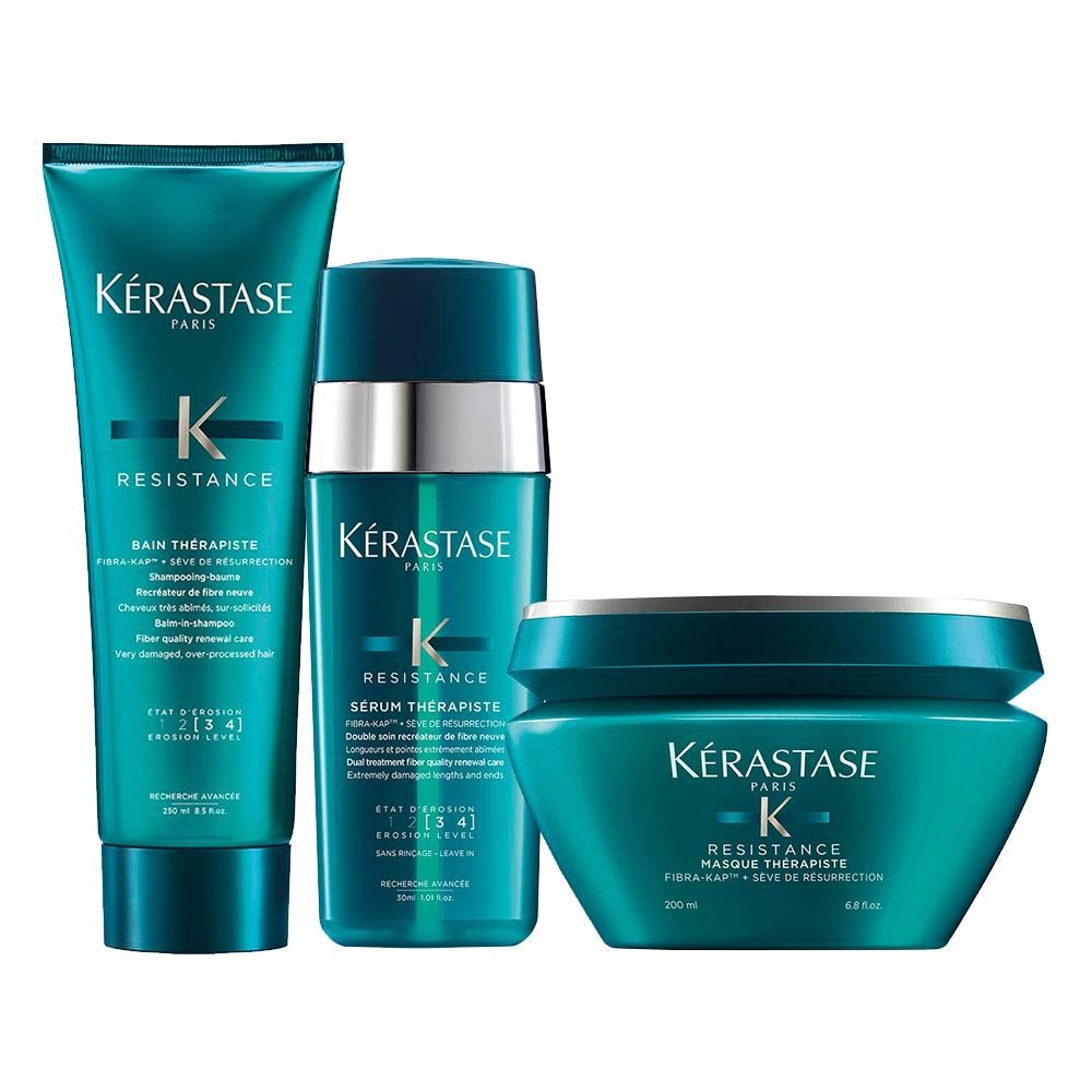Kit Kérastase Résistance Thérapiste - Shampoo E Máscara E Sérum - Beauty