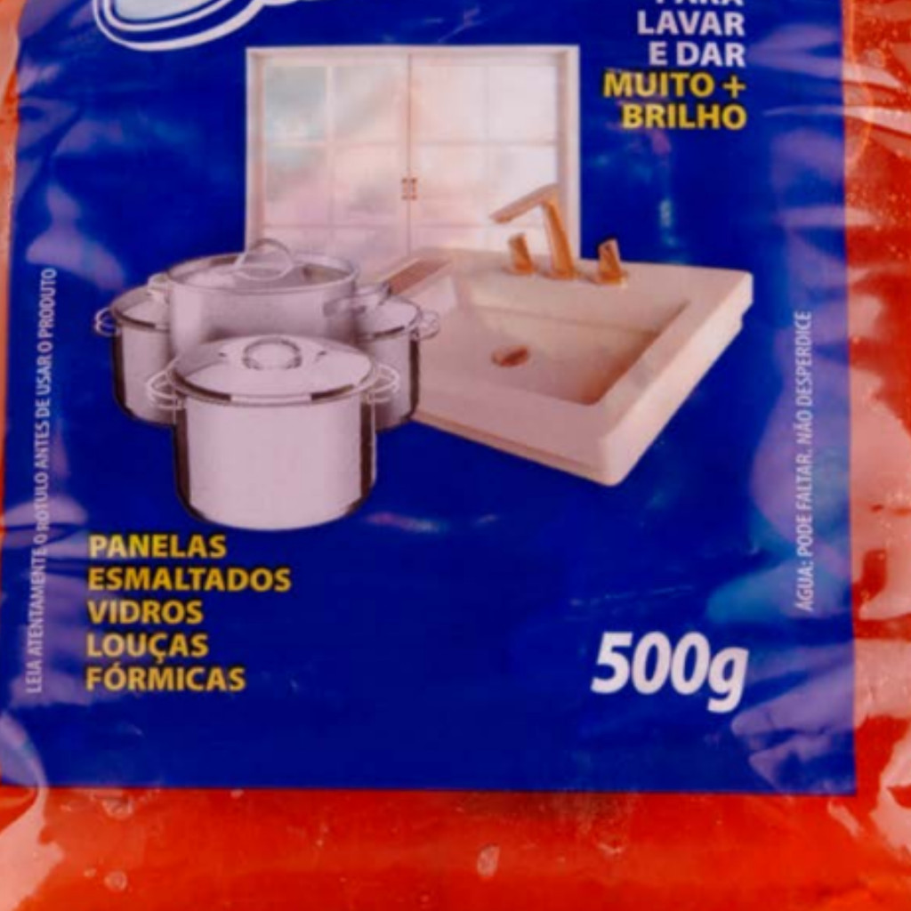 Detalhes do Kit 2 Und Sabão Pasta Brilho Louças Esmaltados Barbarex 500g