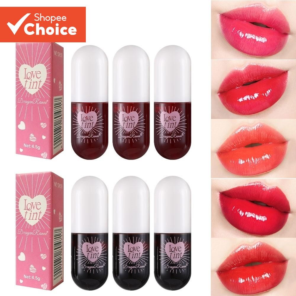 Dragon Ranee Espelho Lip Gloss Love Tint Hidratante De Longa Duração À Prova D'água Alto Brilho Delicado Versátil Primav