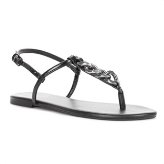 Sandália Rasteira Anacapri Corrente Slim New Preto - Feminino em Oferta na Shopee