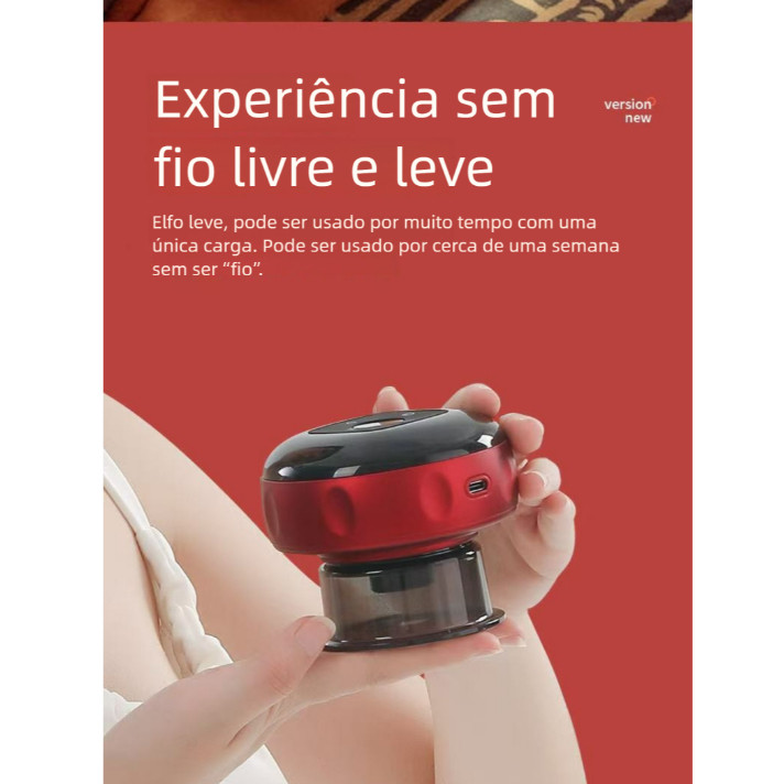 Massageador elétrico, ventosaterapia, massageador--6006