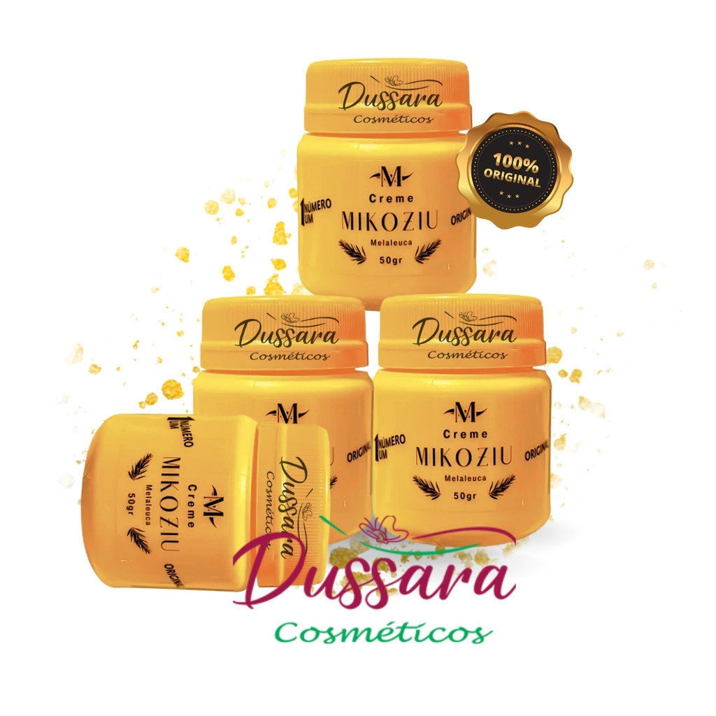 4 UN Creme Mikoziu Original - Para Micoses e Clareador de Manchas 50g em Oferta na Shopee
