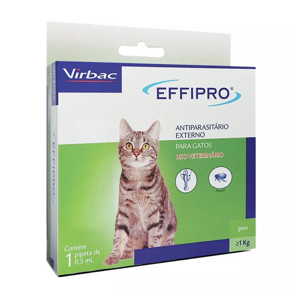 Antipulgas Effipro Para Gatos Acima De 1kg Com 1 Pipeta em Oferta na Shopee