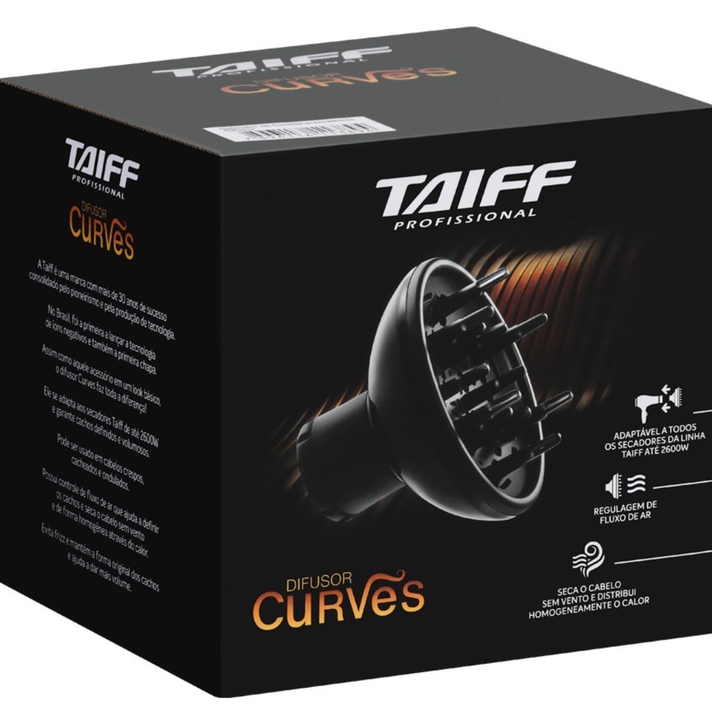 Difusor de Cabelos Taiff Curves Definidor De Cachos 2600W em Oferta na Shopee