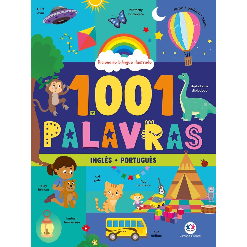 1001 Palavras | Dicionário Bilíngue Ilustrado | Inglês - Português em Oferta na Shopee