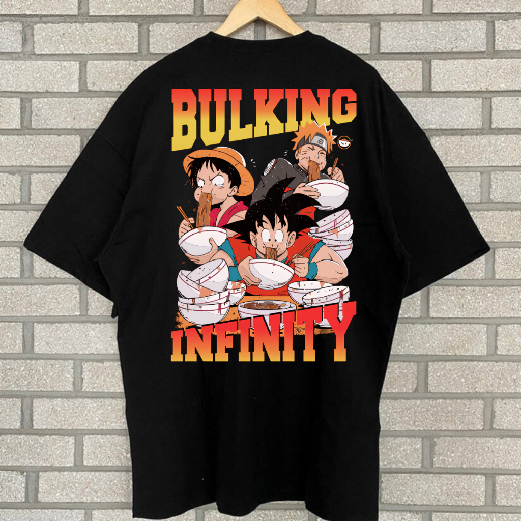 Camiseta Oversized Masculina Academia Bulking Infinito Lançamento
