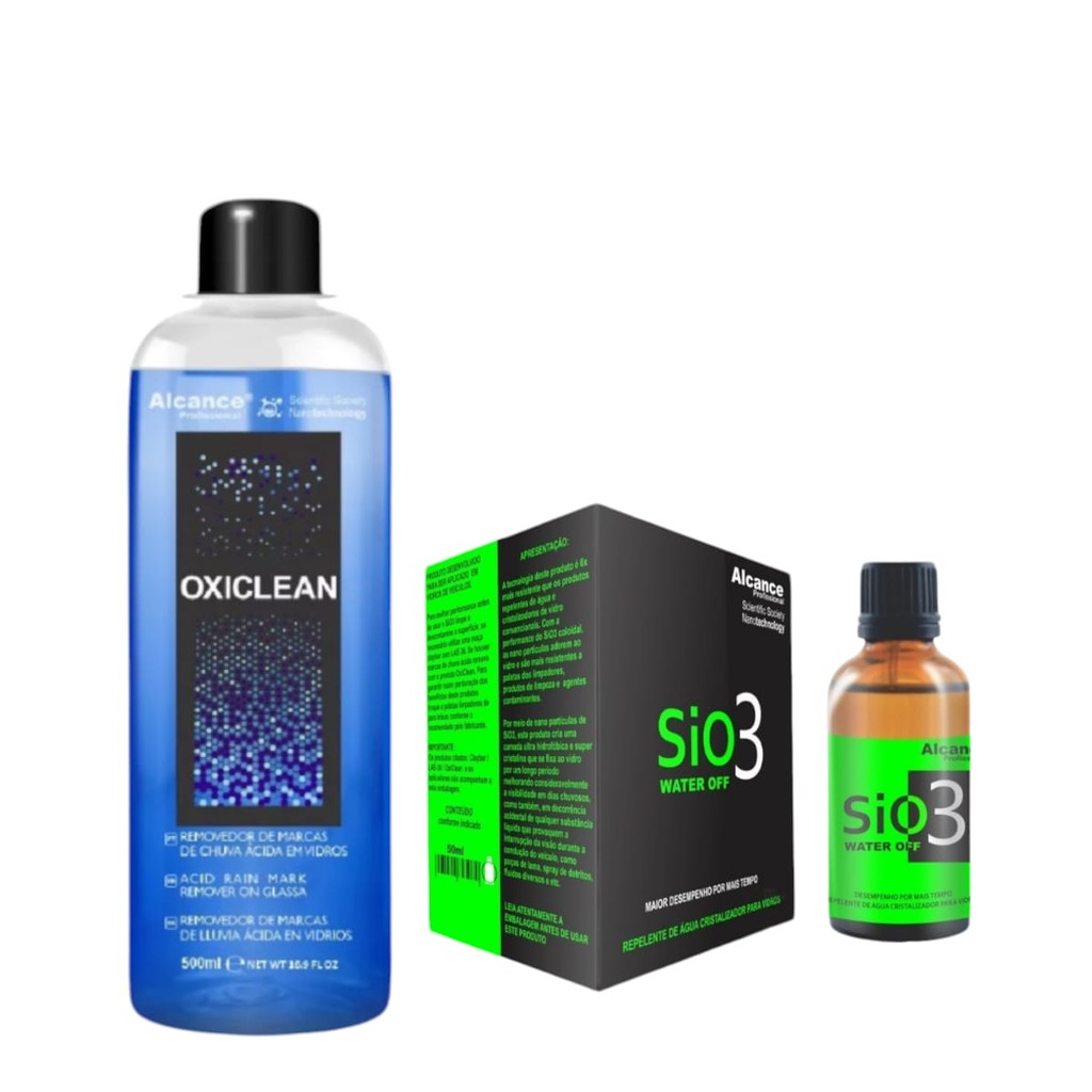 Kit Vidros Impecavel Alcance Oxiclean E Sio3 Water Off 20ml em Oferta na Shopee